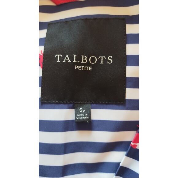 Talbots NOVELTY CRAB ANORAK Petite Size Small $189 MRSP - Picture 9 of 16